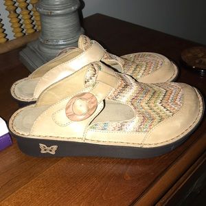 Woven Chevron Clogs